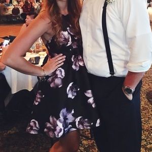 Lulus open back floral dress